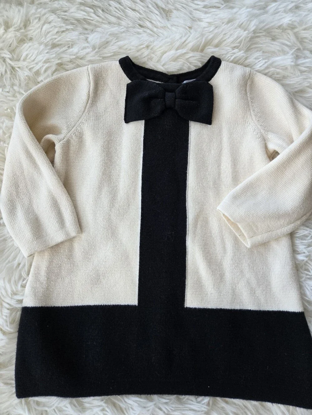 Tahari Baby 100% Cotton Knit Chanel Newbie Dress 6-9 Mos.